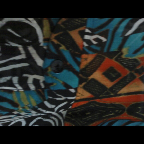 CHICO'S Picasso print Silk SHEER LONG SLEEVE BLOUSE top PABLO PICASSO - Picture 4 of 5